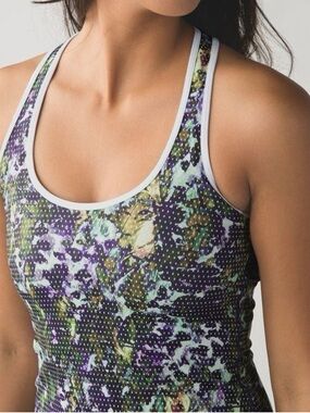Lululemon Women's Floral Printed Racerback Tank Top
